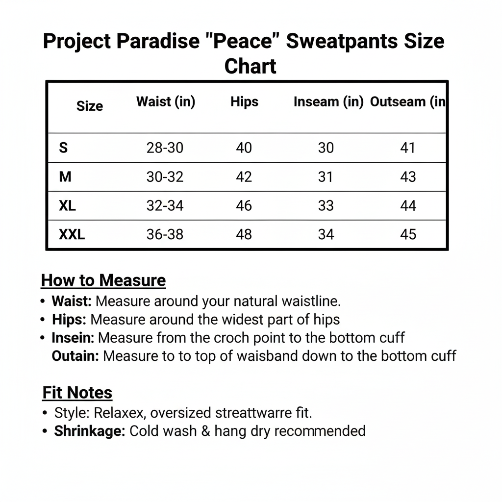 Peace sweatpants