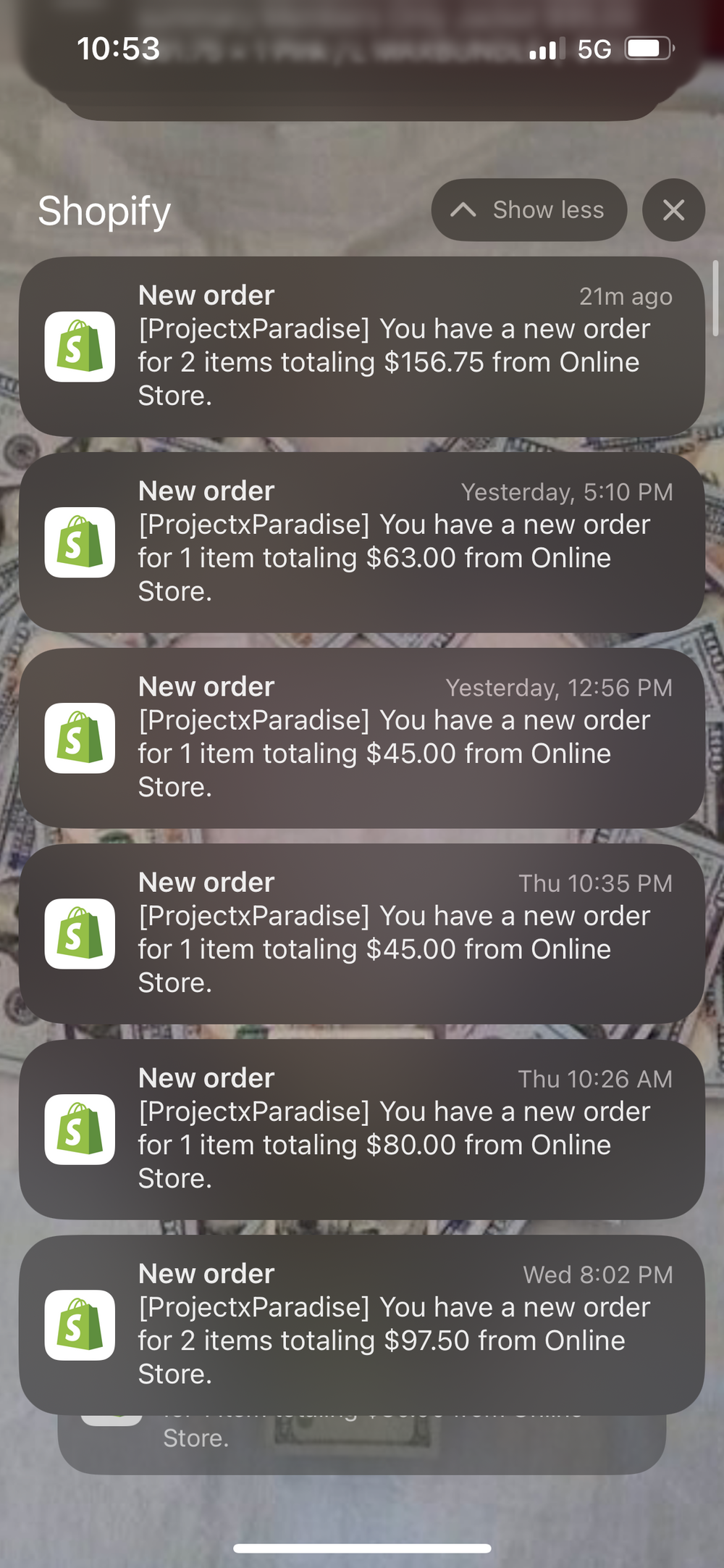 Order made